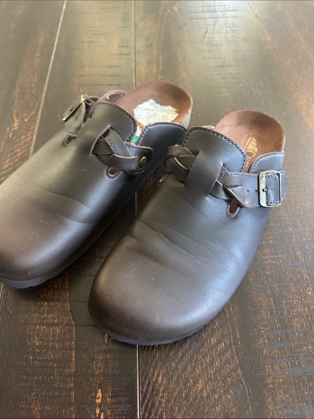 Cliffs by WHITE MOUNTAIN Kids Dark Brown Slip-On Clog with Buckle